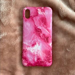 marble pink iphone xs max phone case